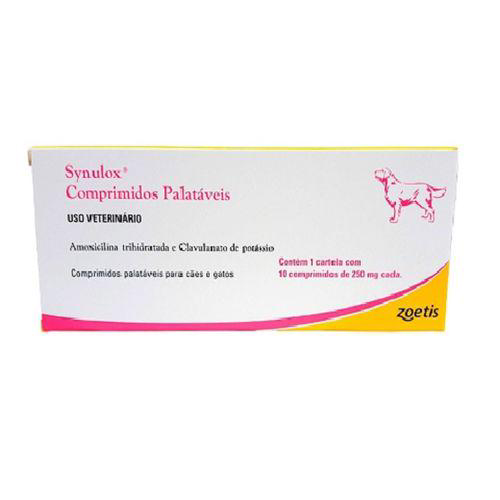 Synulox 250Mg Caixa Com 10  Comprimidos