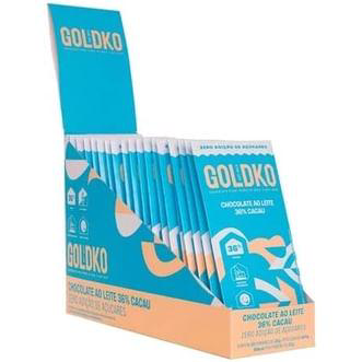 Imagem do produto Tablete 36 Cacau Ao Leite Zero Açúcar 20G 20Un Goldko