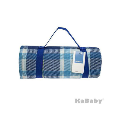 Imagem do produto Tapete De Jardim De Enrolar 150X135 Azul Xadrez 98003H Kababy