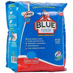 Tapete Higiênico Expet Blue Premium 82Cm X 60Cm C/ 7 Un