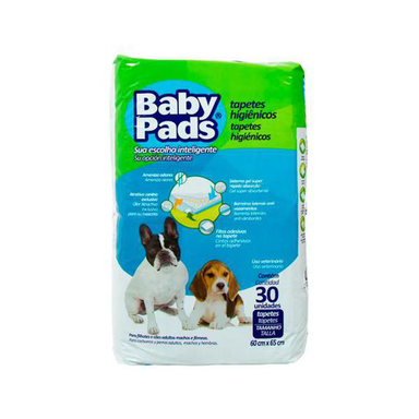 Tapete Higiênico Para Cães Baby Pads Com 30 Unidades