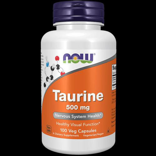 Imagem do produto Taurina, 500 Mg, 100 Cápsulas Now Foods