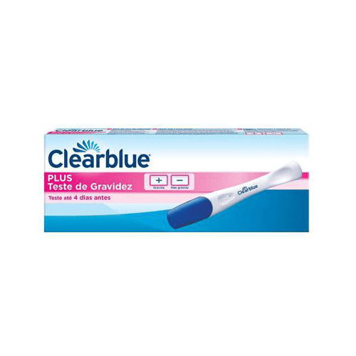 Teste De Gravidez Clearblue Com Plus 1 Unidade Teste De Gravidez Clearblue Plus Com 1 Unidade