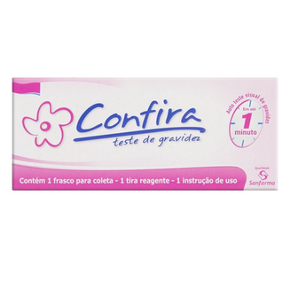 Imagem do produto Teste De Gravidez Confira Semanas 1Und Sanfarma