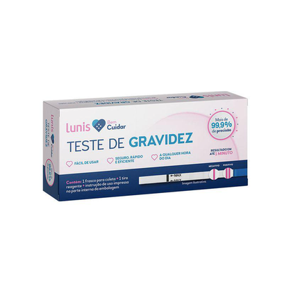 Imagem do produto Teste De Gravidez Lunis Bem Cuidar Com 1 Tira