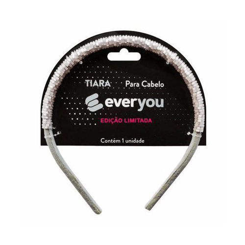 Imagem do produto Tiara Para Cabelo Ever You Prata 1 Unidade