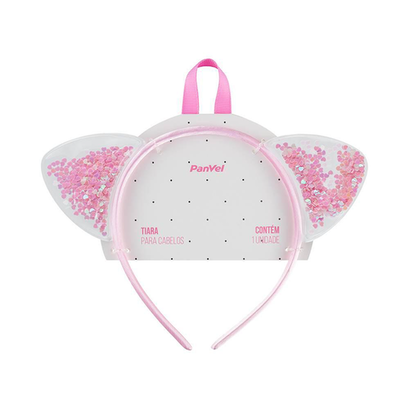 Imagem do produto Tiara Para Cabelo Gatinho Glitter Coleção Infantil Panvel Acessórios Panvel Farmácias