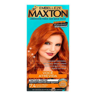 Imagem do produto Tinta Maxton Kit Prático 7.4 Louro Médio Acobreado