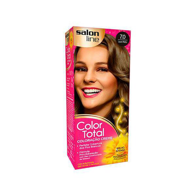 Imagem do produto Kit Coloração Color Total Salon Line 7.0 Louro Médio