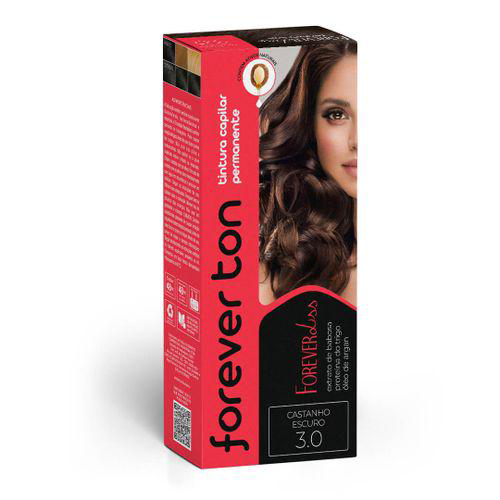 Imagem do produto Tinta De Cabelo Forever Ton 3.0 Castanho Escuro Forever Liss