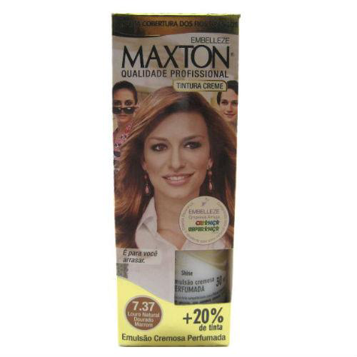 Imagem do produto Tinta Maxton Kit Pratico 7.37 Louro Dourado Marrom