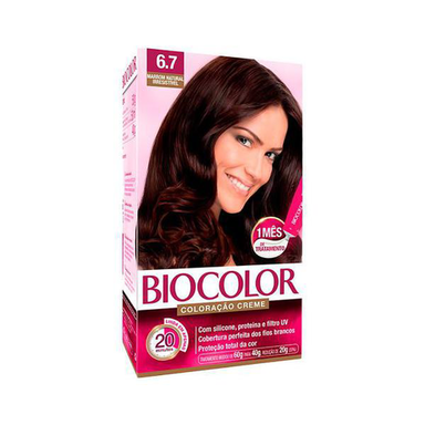 Tintura - Biocolor Kit Creme 6.7 Marrom Natural