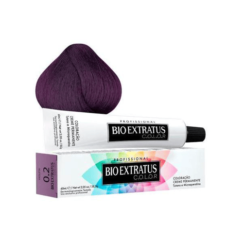 Tintura Creme Bio Extratus Color Corretor Intensificador Violeta 0.2 60Ml