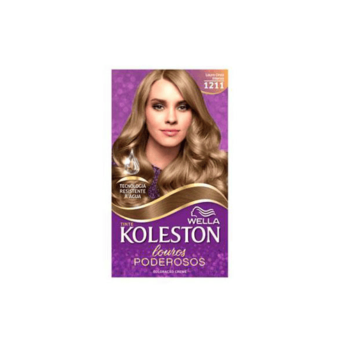 Tintura Creme Koleston Wella Louro Cinza Intenso 1211 Kit