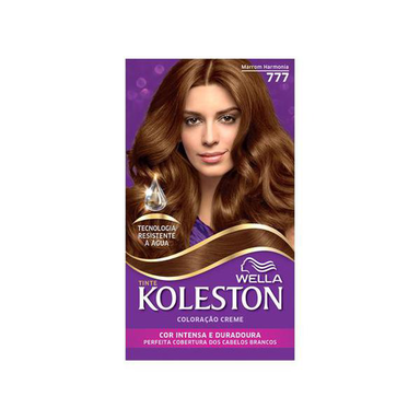 Imagem do produto Tintura Creme Koleston Wella Marrom Harmonia 777 Kit