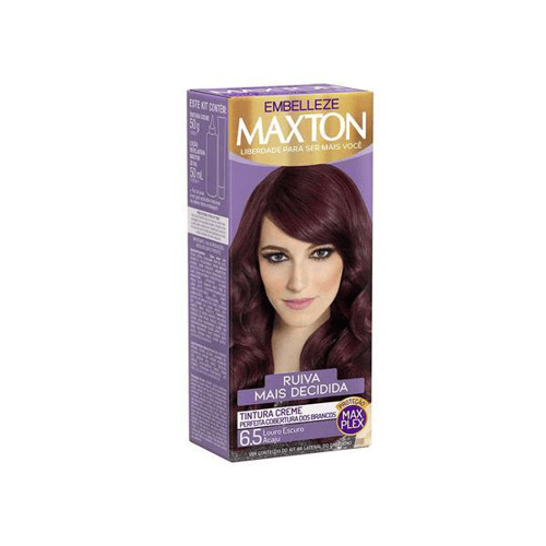 Imagem do produto Tintura Creme Maxton 6.5 Louro Escuro Acaju Com 1 Unidade
