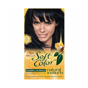Imagem do produto Tintura Creme Soft Color Wella Preto Azulado 28 Kit