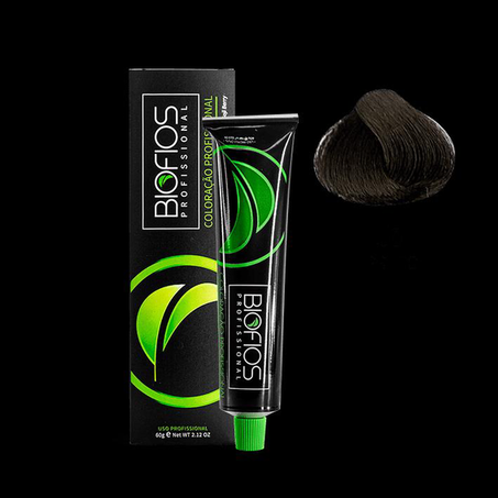Tintura De Cabelo 1.0 Preto 60G Biofios Profissional