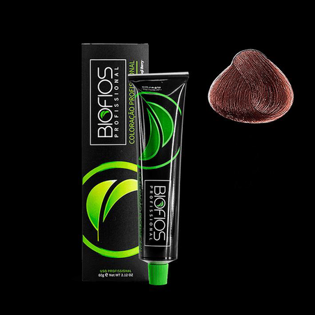 Imagem do produto Tintura De Cabelo 7.35 Louro Médio Dourado Acaju 60G Biofios Profissional