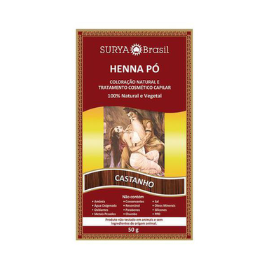 Tintura Henna - Castanho Po 50G