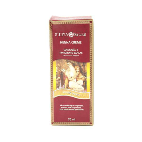 Tintura - Henna Surya Creme Louro Sueco 70Ml