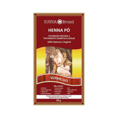 Tintura Henna - Vermelho Po 50G