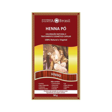 Tintura Henna - Vinho Po 50G