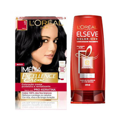 Imagem do produto Tintura Imedia 1 Preto Gratis Condicionador Elseve