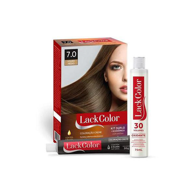 Tintura Lack Color Kit Creme 7.0 Louro Médio