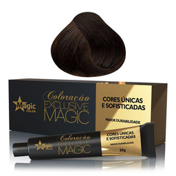 Tintura Magic Color Exclusive Magic 4.77 Castanho Madio Marrom Intenso 60G