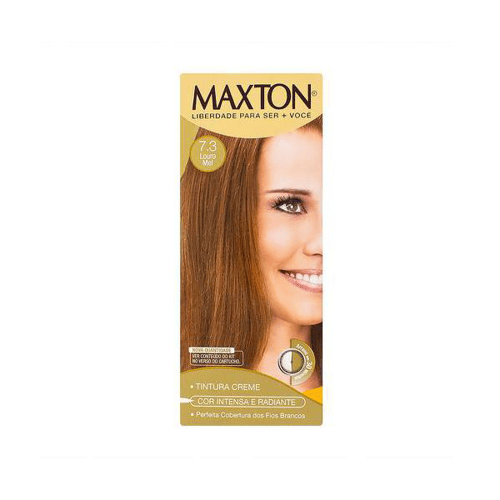 Tintura - Maxton Creme Kit Prático 7.3 Louro Mel Antigo Mel Alegria