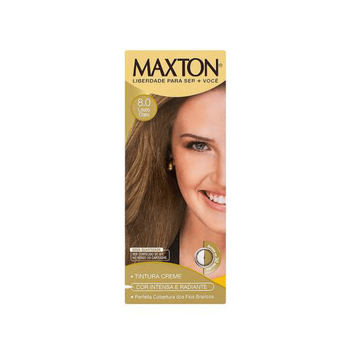 Imagem do produto Tintura - Maxton Creme Kit Prático 8.0 Louro Claro Antigo Louro Claro Energia