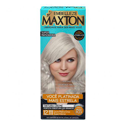 Tintura Maxton Free 12.111 Louro Platino Cinza 50G