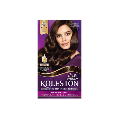 Imagem do produto Tintura Para Cabelo Koleston Novo Castanho Escuro 30