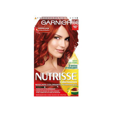 Imagem do produto Tintura Permanente Nutrisse Creme 6646 Rubi Com 1 Unidade Garnier