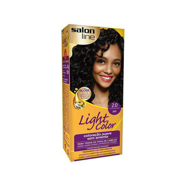 Tintura Salon Line Light Color 2.0 Preto Com 1 Unidade