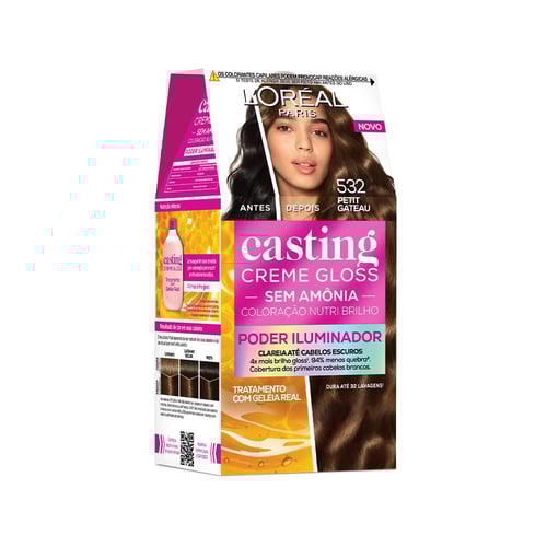 Imagem do produto Tintura Semipermanente Casting Gloss Poder Iluminador 532 Petit Gateau 1 Unidade