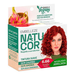 Imagem do produto Tintura Suave Natucor 6.66 Vermelho Cereja Com 1 Unidade
