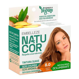 Imagem do produto Tintura Suave Natucor 8.0 Louro Claro Com 1 Unidade