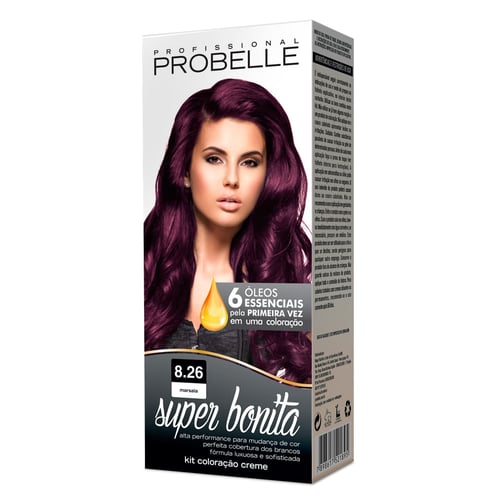 Imagem do produto Tintura Super Bonita Probelle Marsala 8.26