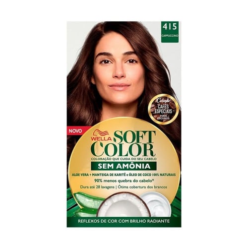 Imagem do produto Tintura Wella Soft Color 415 Cappuccino Com 1 Unidade