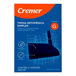 Tipoia Ortopédica Simples Creme Azul Tamanho G 1 Unidade