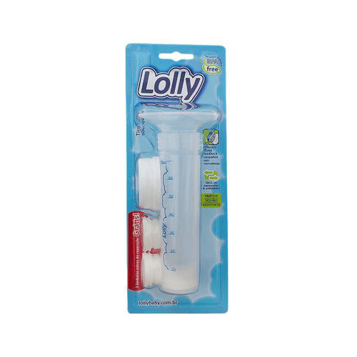 Tira Leite Manual Lolly 70Ml E Grátis 2 Êmbolos Extras De Reposição