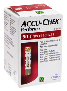 Tiras - Glicose Accu-Chek Performa 50Un