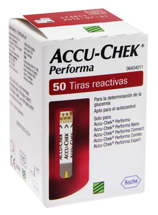 Tiras - Glicose Accu-Chek Performa 50Un
