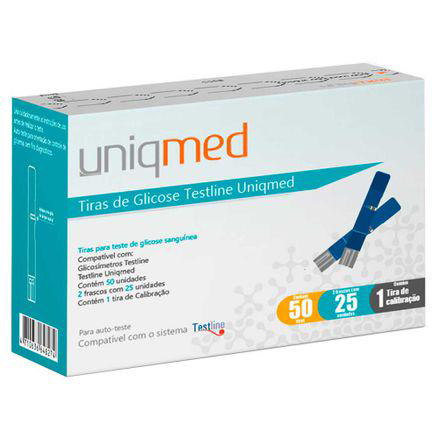 Imagem do produto Tiras Para Teste De Glicemia Testline 50 Unidades