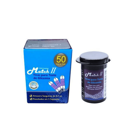 Imagem do produto Tiras Reagentes Match Ii Com 50 Unidades Ok Meter Ven