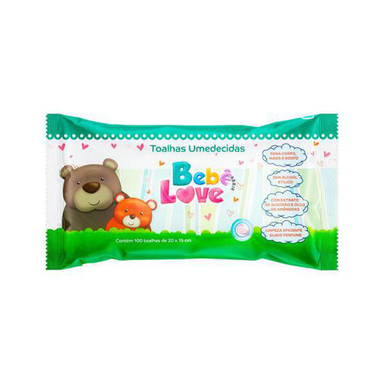 Imagem do produto Toalha Umedecida Bebe Love Com 100 Unidades