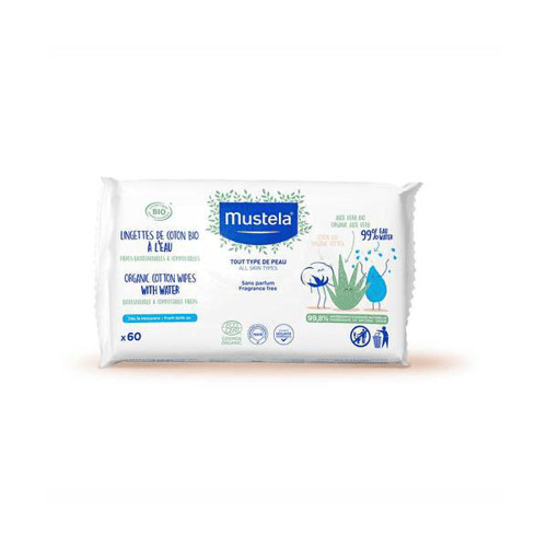 Imagem do produto Toalha Umedecida De Algodão Mustela Bio Com 60 Unidades