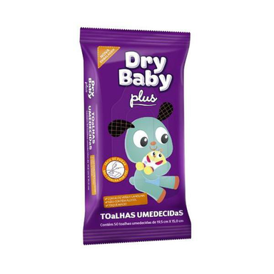 Toalha - Umedecida Dry Baby Plus 50Un